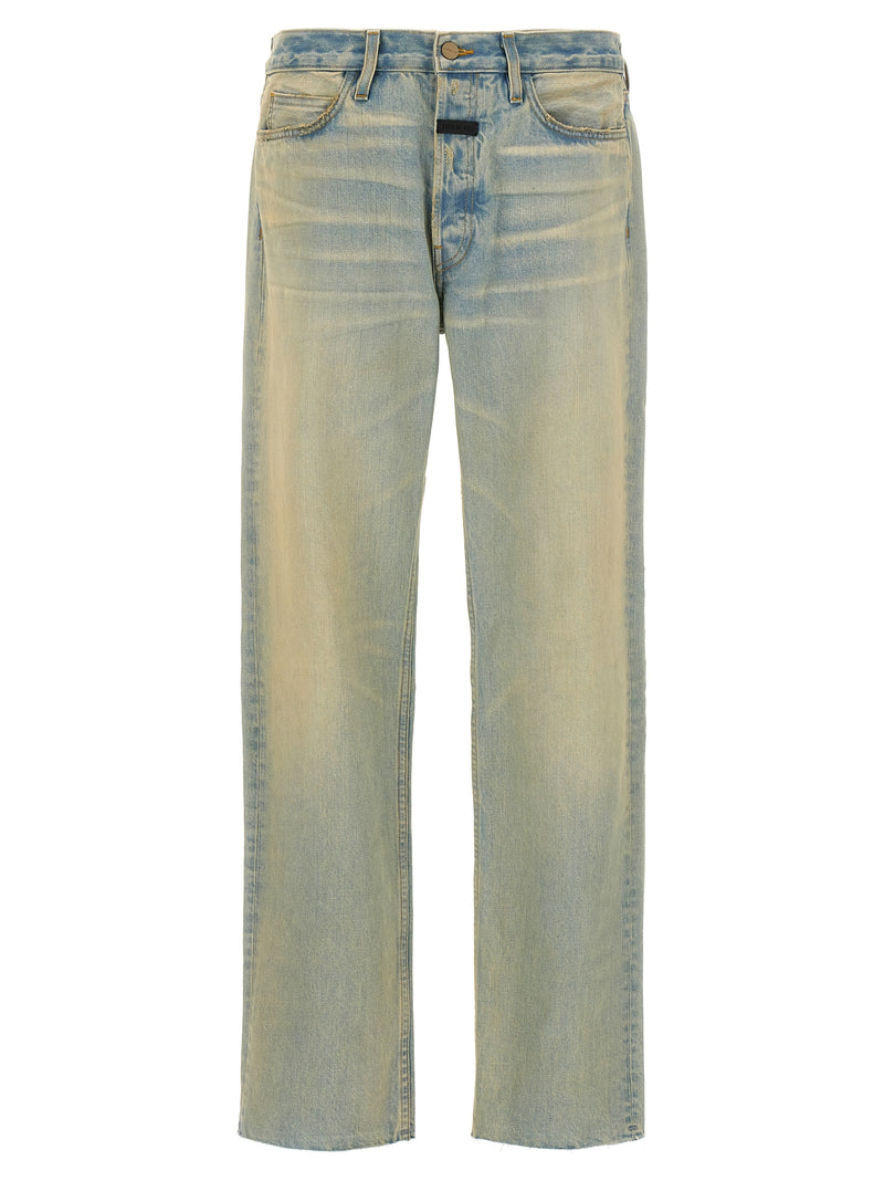 Fear Of God Blue Cotton Straight-Leg Jeans