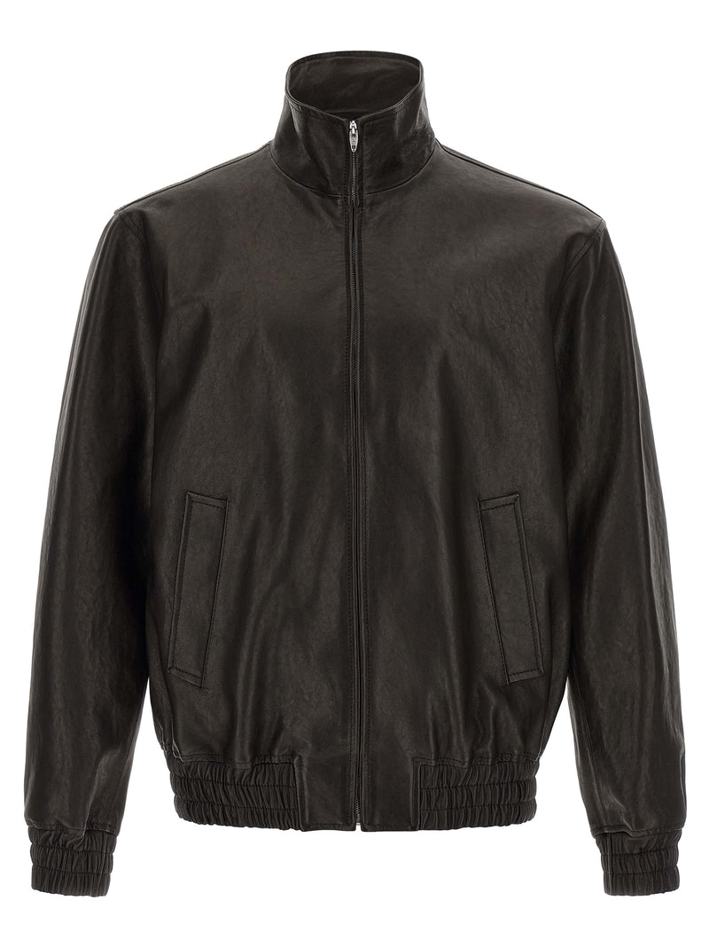 Valentino Garavani Black Calfskin Leather Jacket