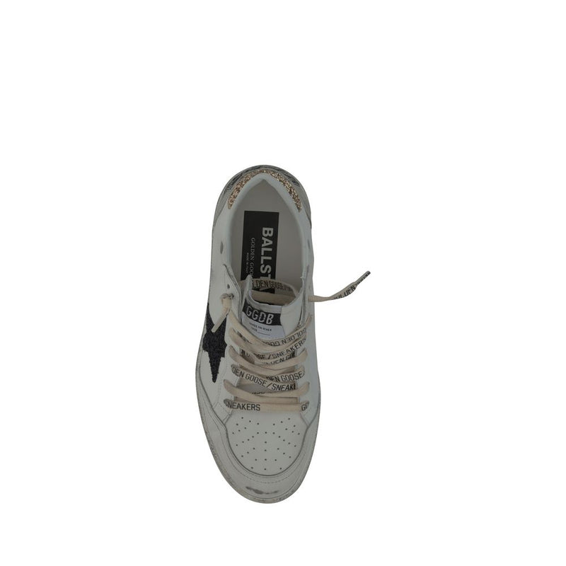 Golden Goose White Goatskin Sneakers