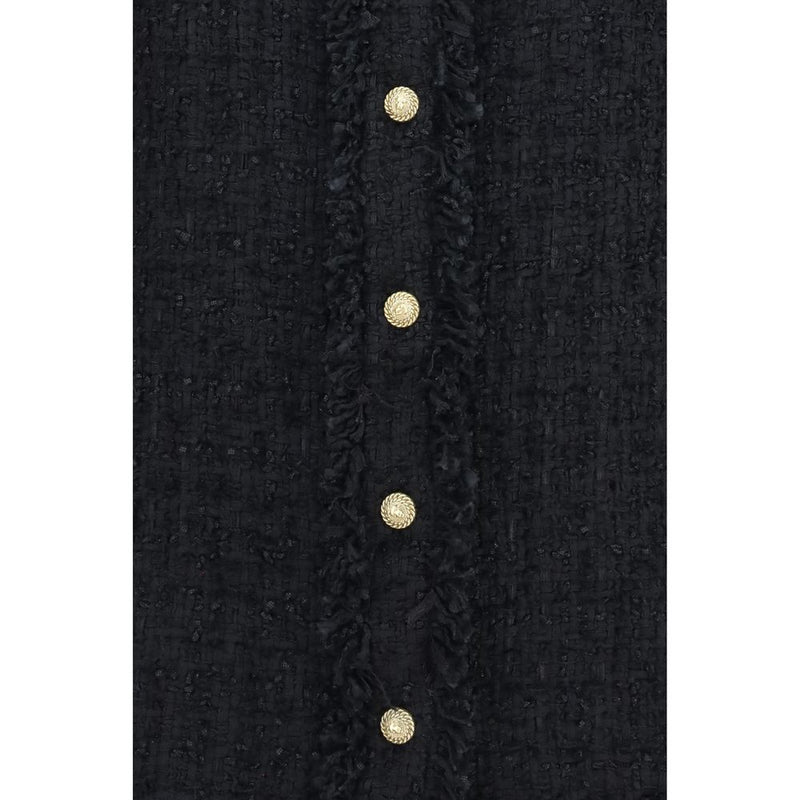 Balmain Black Polyamide Pattern Shirt