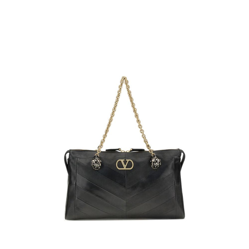 Valentino Garavani Black Lamb Ovis Aries Shoulder Bag