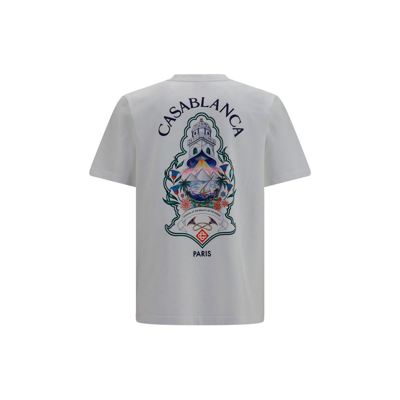 Casablanca White Cotton T-Shirt