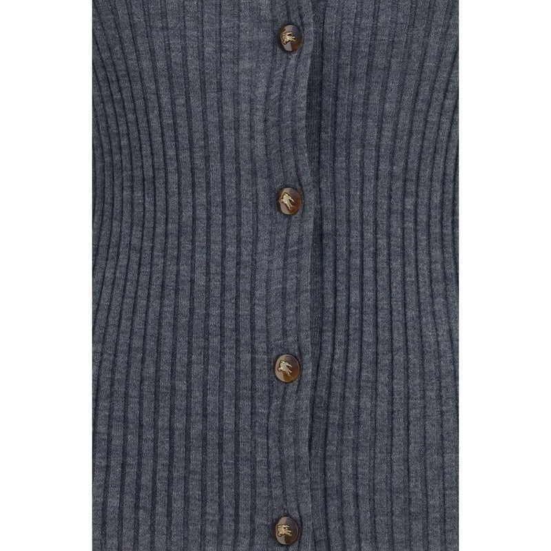 Burberry Gray Cashmere Cardigan