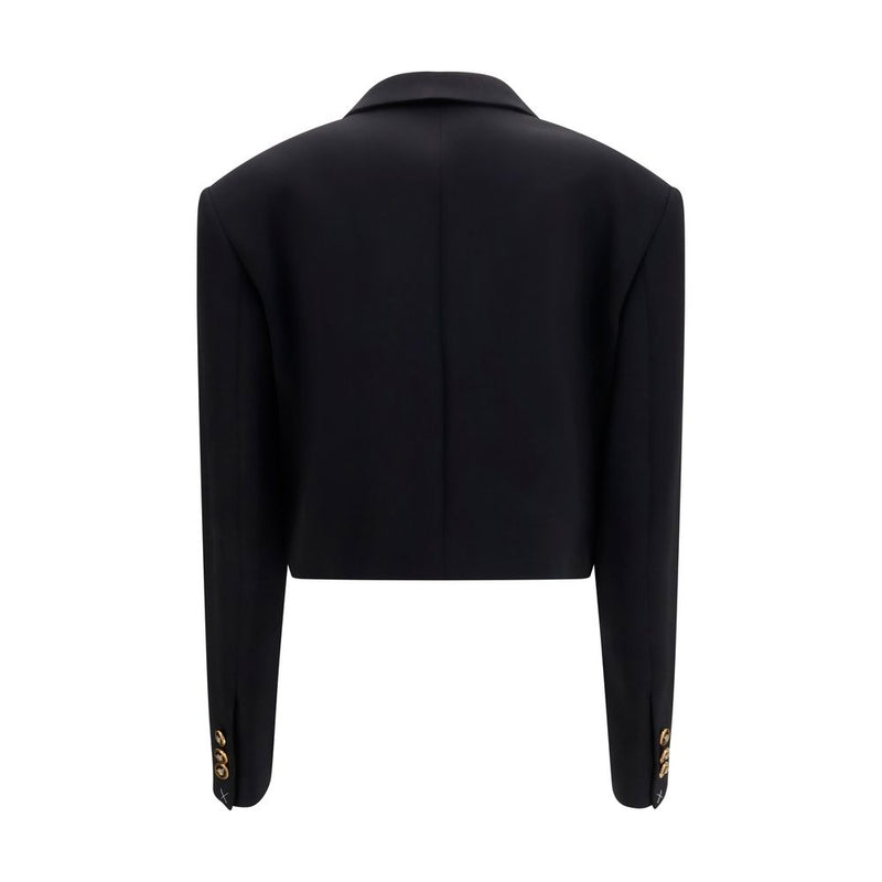 Versace Black Wool Oves Aries Blazer