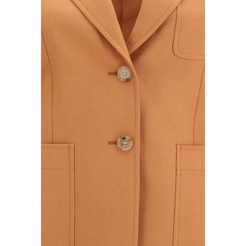 Chloé Orange Wool Oves Aries Blazer