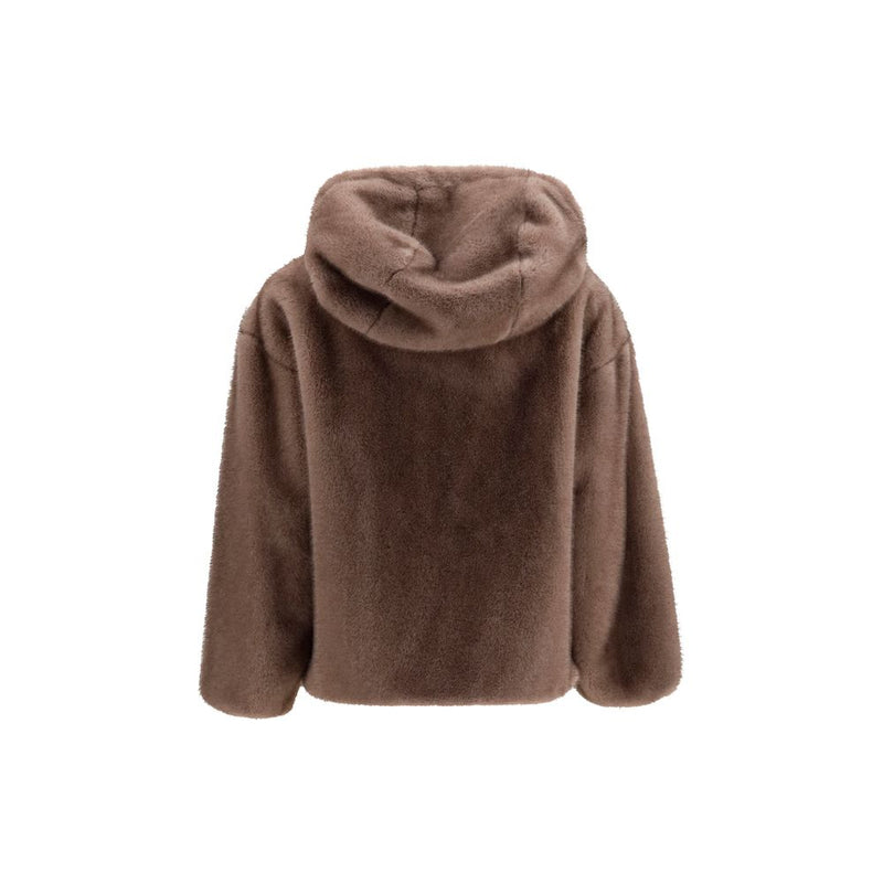 Herno Brown Polyester Full-Length Jacket