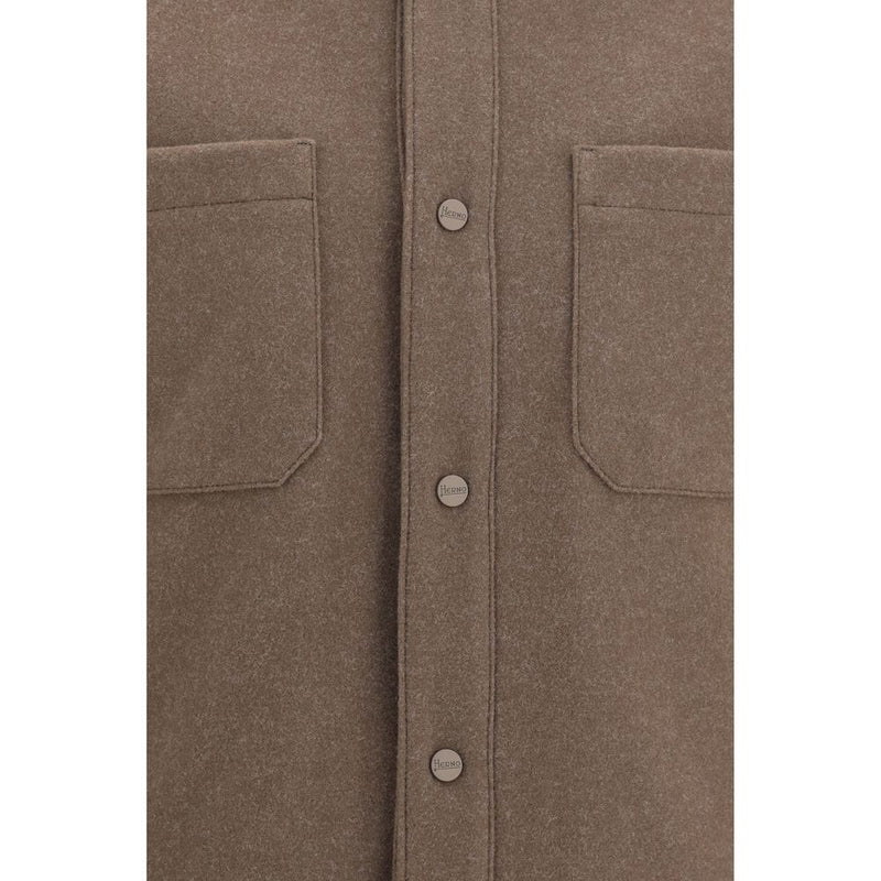 Herno Brown Polyester Jacket