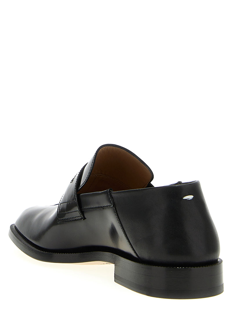 Maison Margiela Black Calfskin Slip-On Loafers