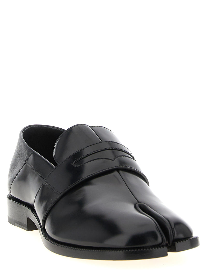 Maison Margiela Black Calfskin Slip-On Loafers