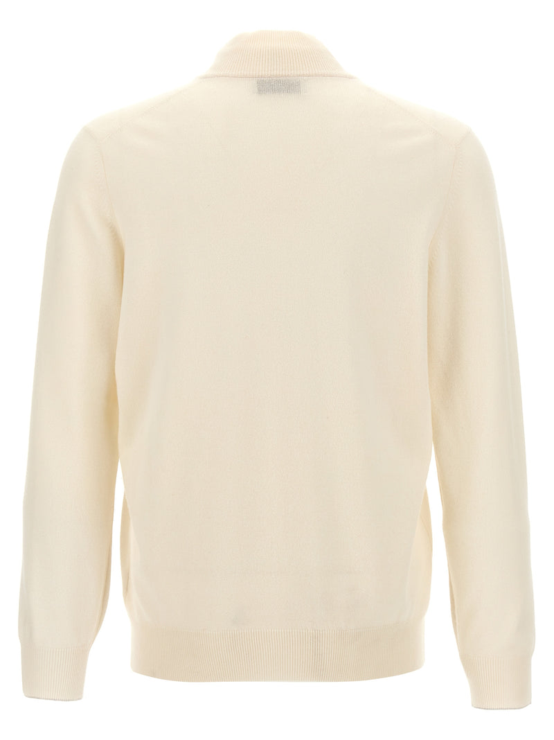 Brunello Cucinelli White Cashmere Cardigan