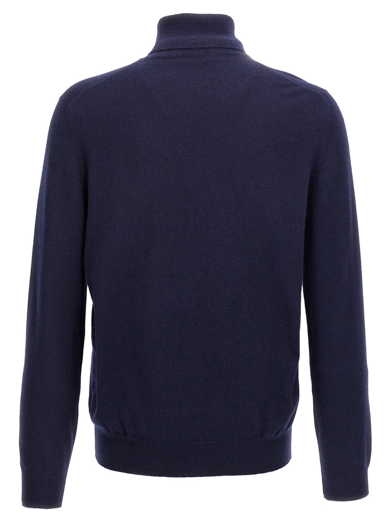 Brunello Cucinelli Blue Cashmere Cardigan