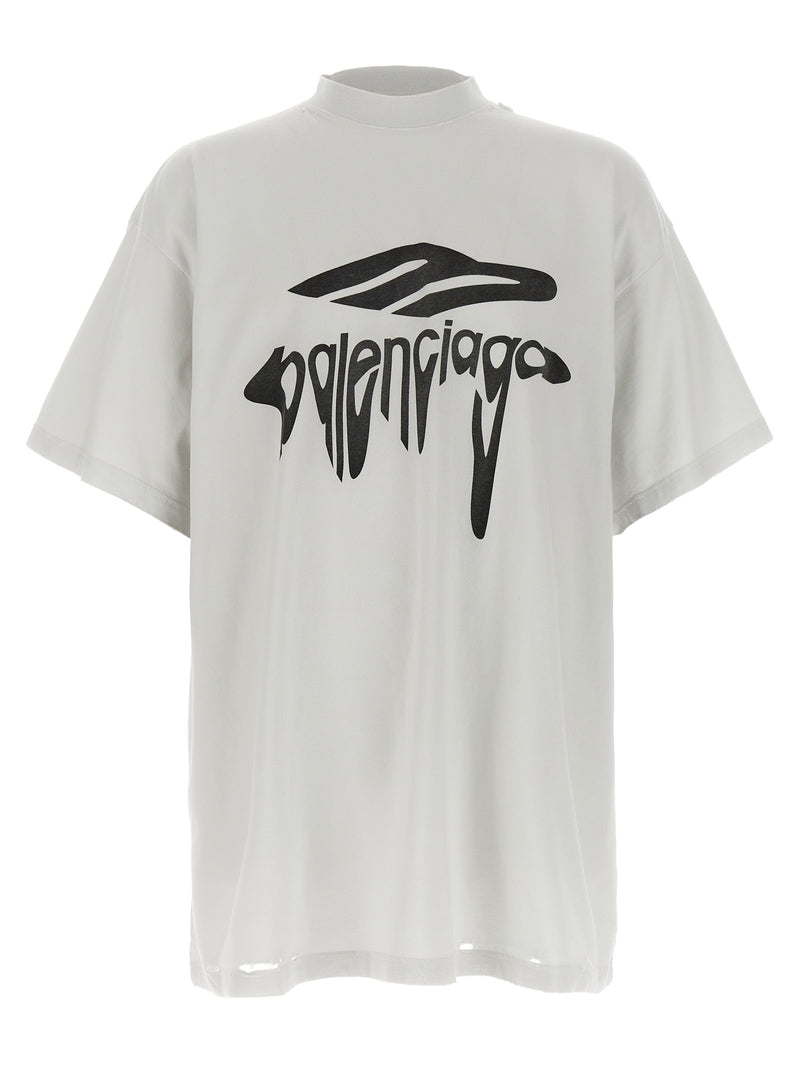 Balenciaga White Cotton T-Shirt