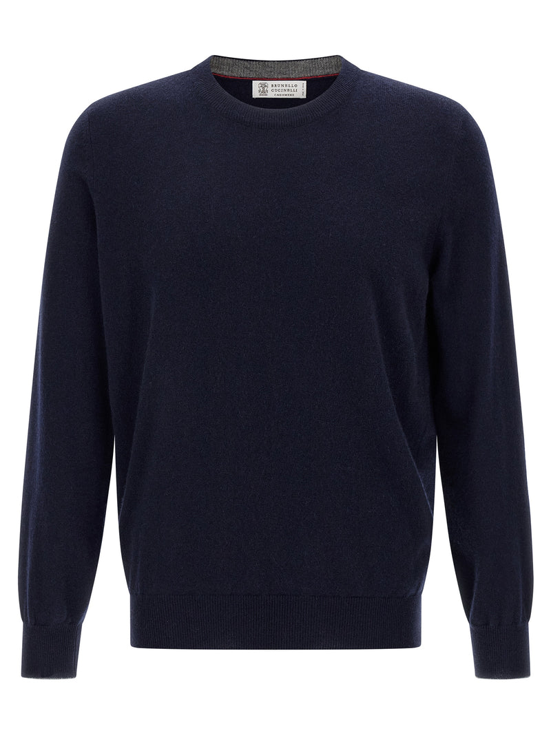 Brunello Cucinelli Blue Cashmere Cardigan