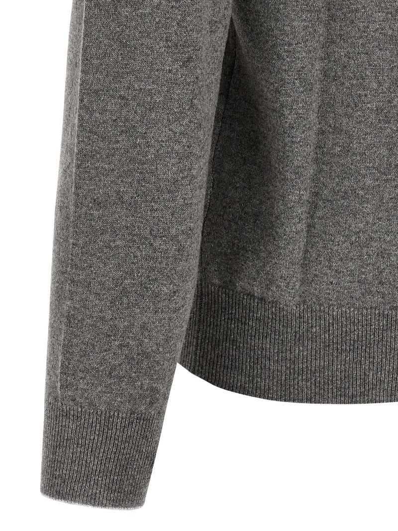 Brunello Cucinelli Gray Cashmere Cardigan