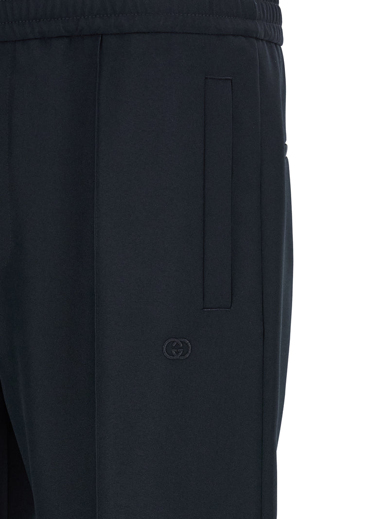 Gucci Blue Polyester Casual Pants