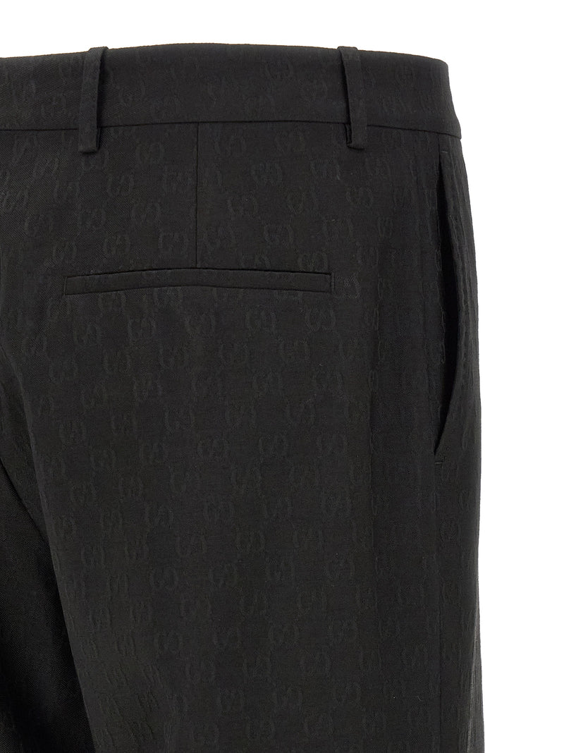 Gucci Black Polyester Dress Pants