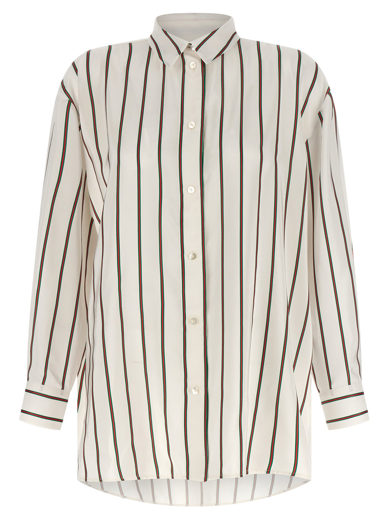 Gucci White Silk Blouse