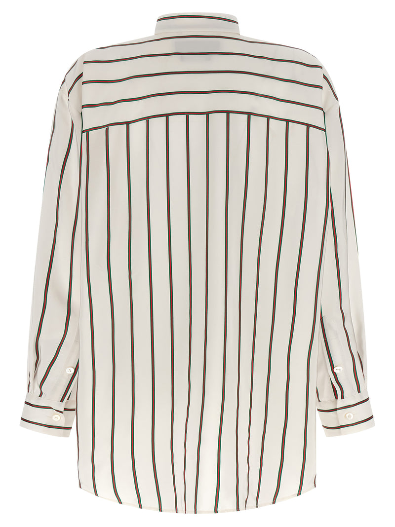 Gucci White Silk Blouse