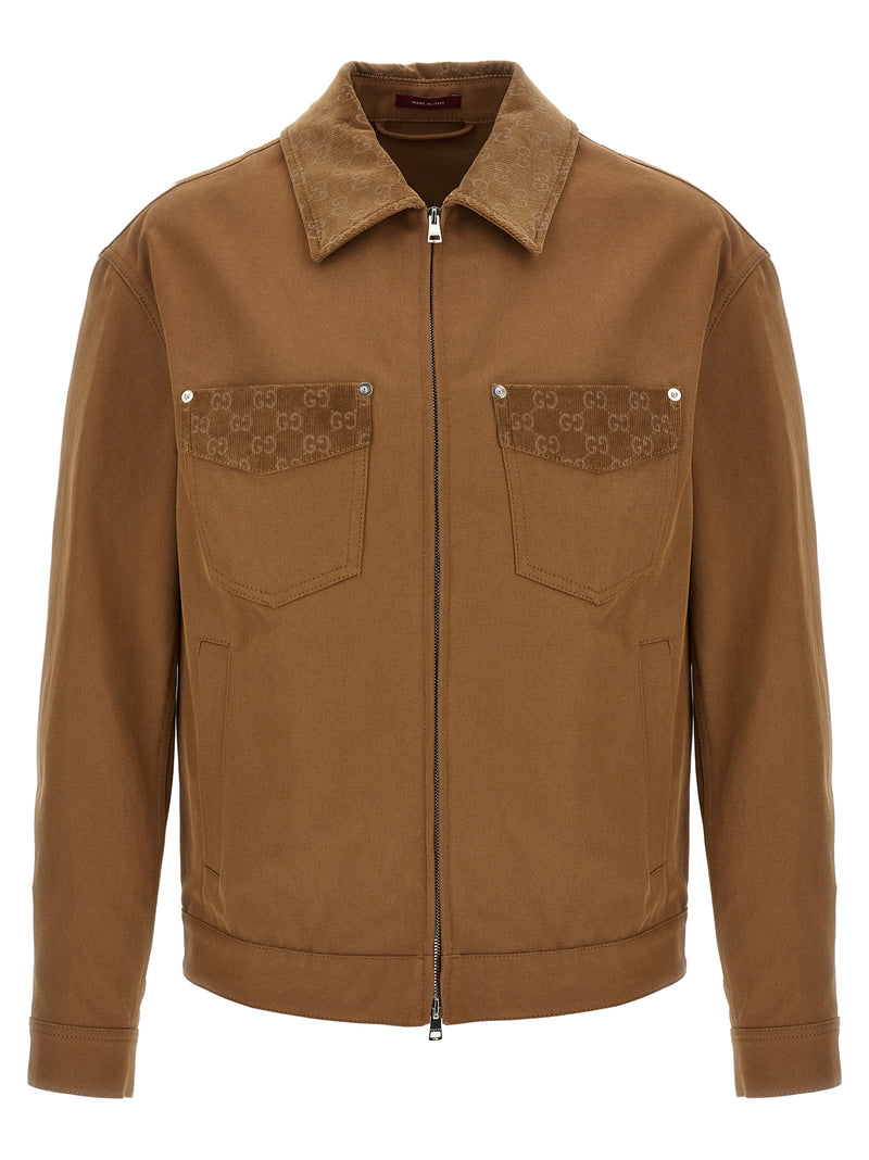 Gucci Brown Cotton Full-Length Jacket