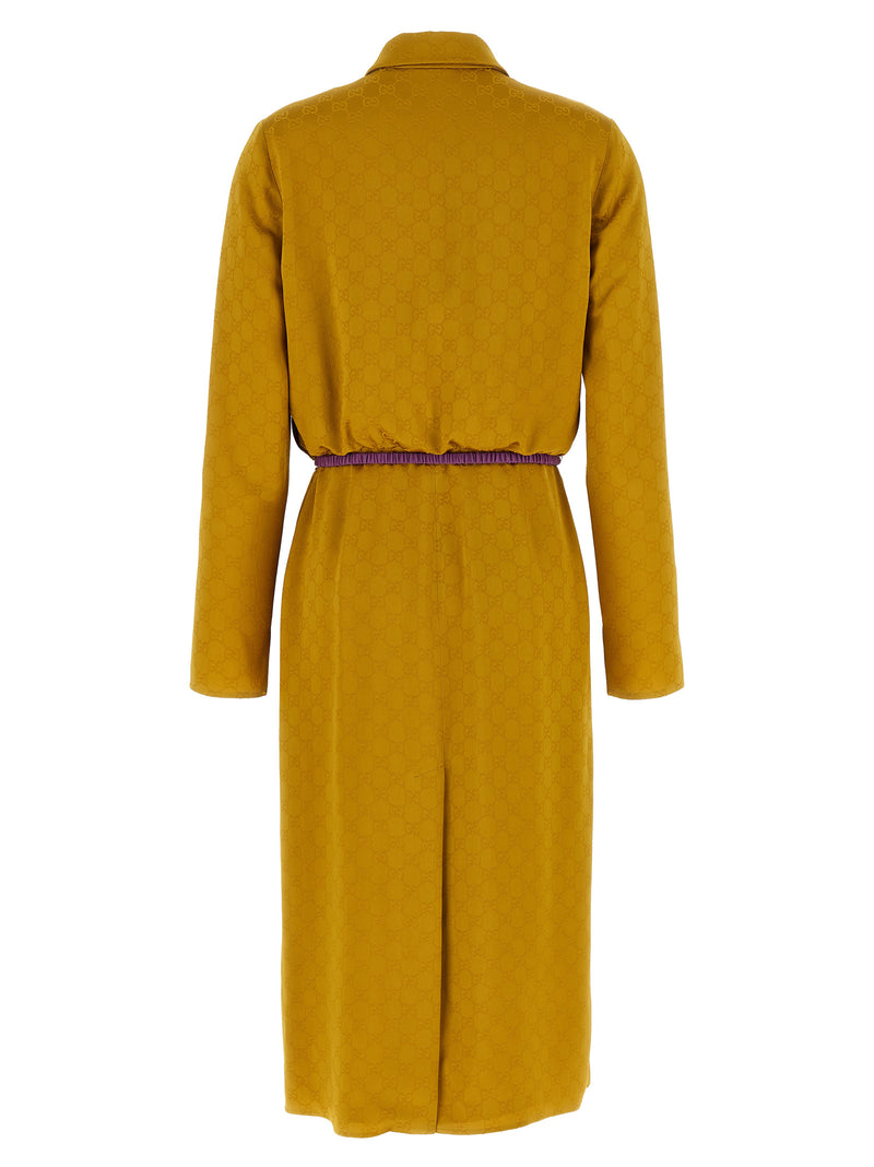Gucci Bicolor Viscose Midi Dress