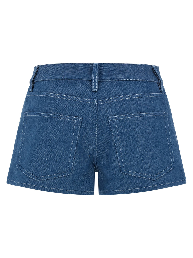 Gucci Blue Cotton Bermuda Shorts