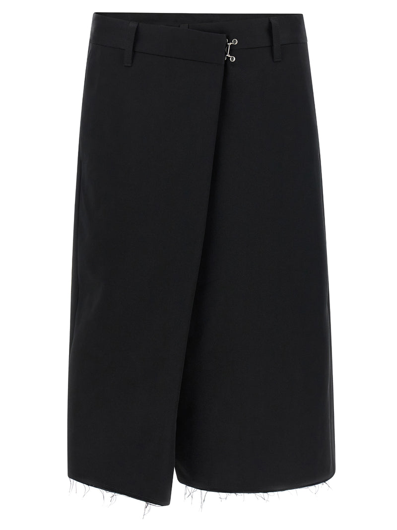 Maison Margiela Black Cotton Bermuda Shorts