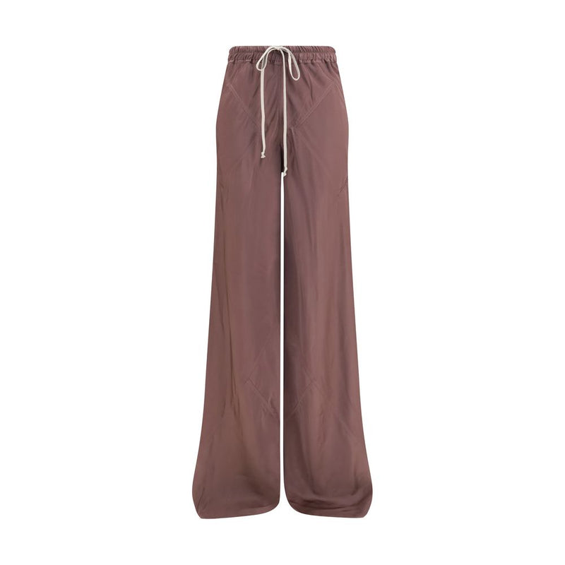 Rick Owens Brown Silk Casual Pants