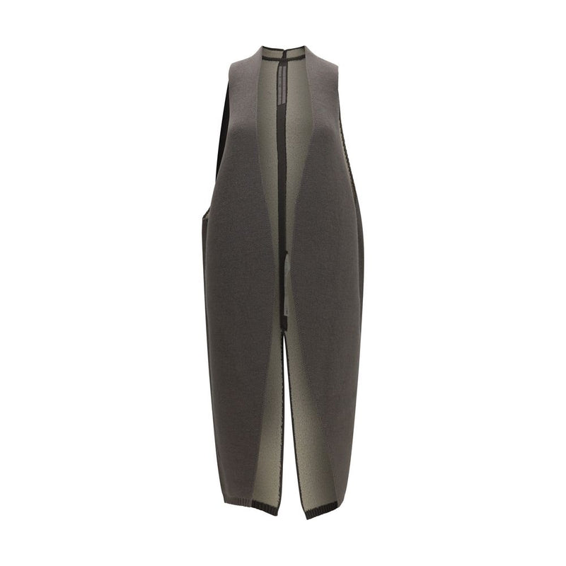 Rick Owens Gray Wool Oves Aries Sleeveless Jacket
