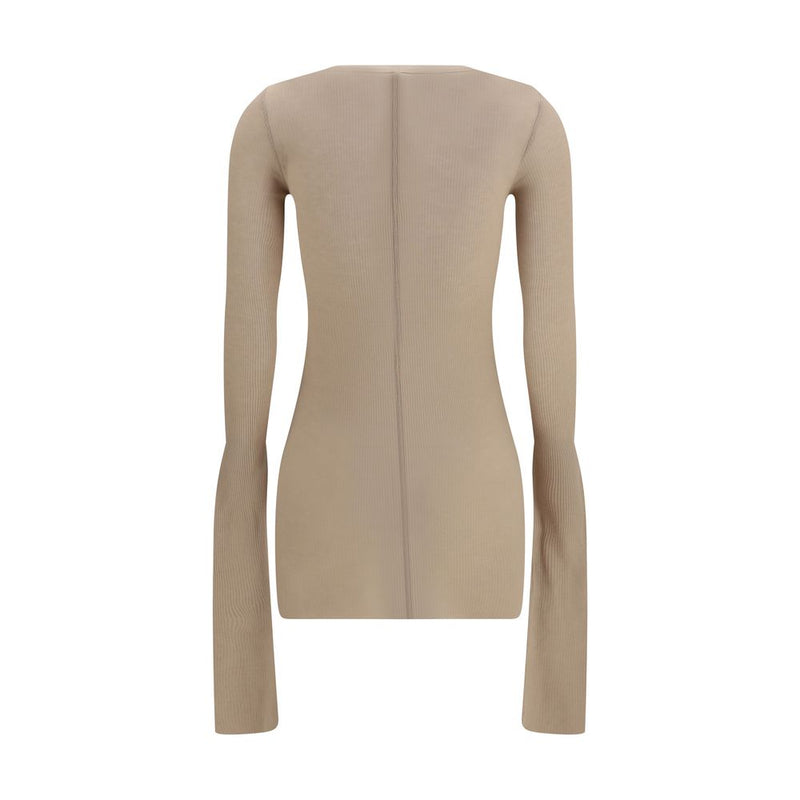 Rick Owens Beige Viscose Shirt