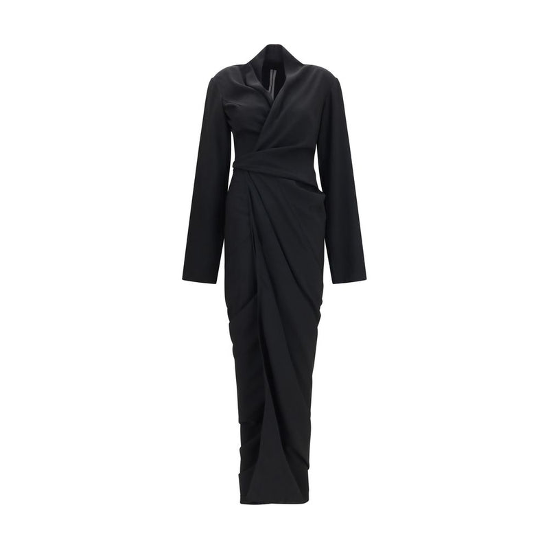 Rick Owens Black Viscose Casual Dress