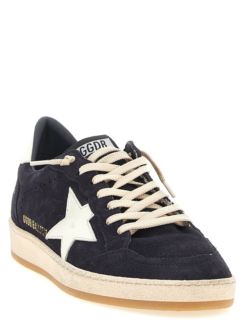 Golden Goose Blue Cowhide Low Top Sneakers
