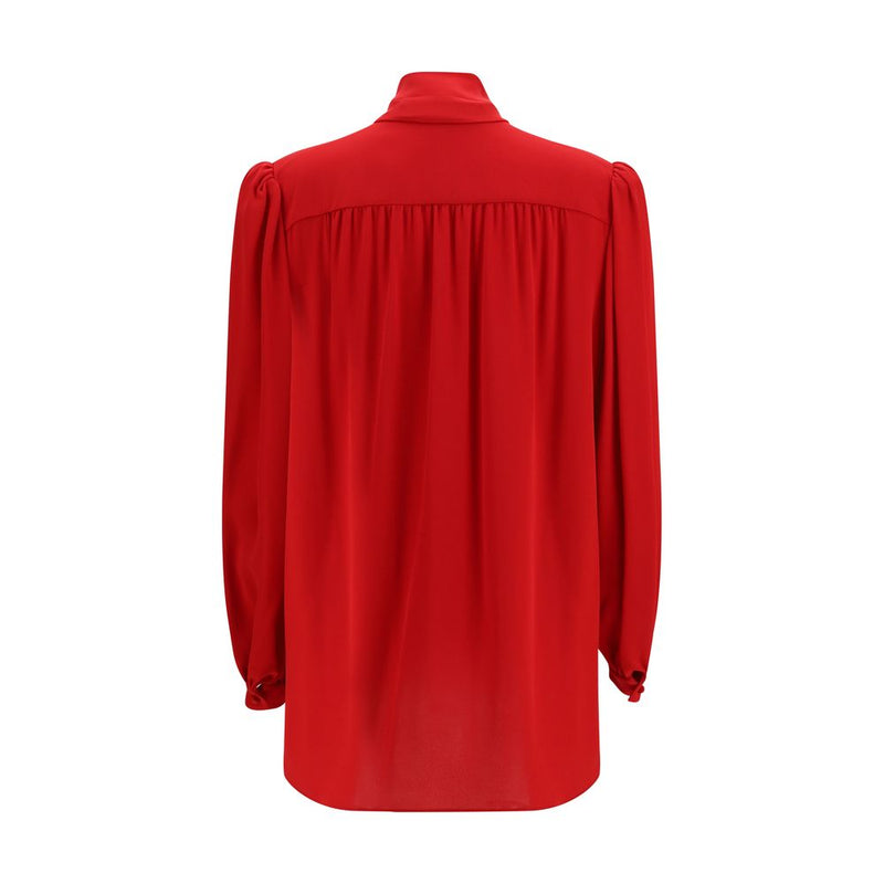 Valentino Garavani Red Silk Blouse