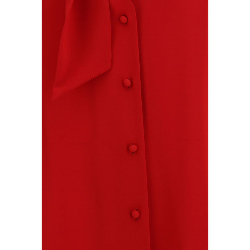 Valentino Garavani Red Silk Blouse