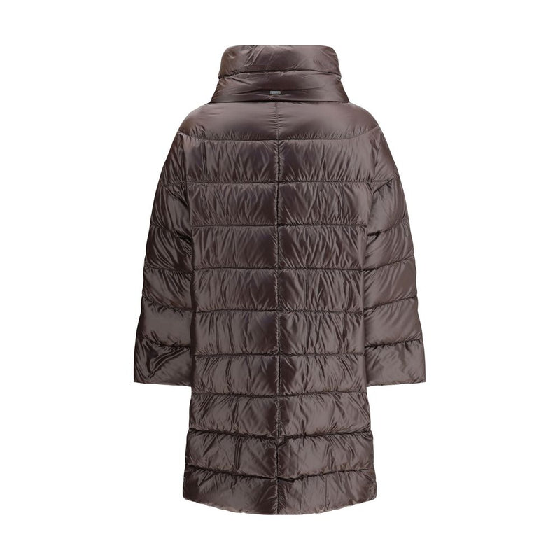 Herno Brown Polyester Full-Length Jacket