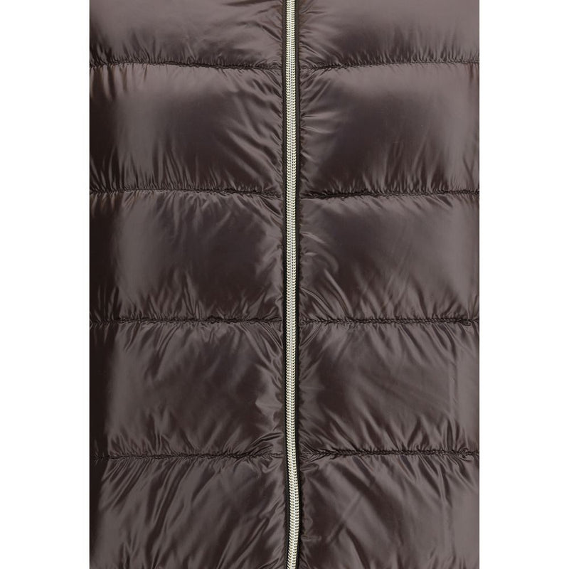 Herno Brown Polyester Full-Length Jacket