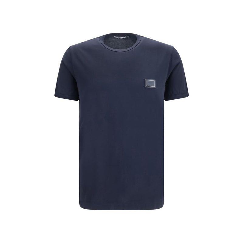 Dolce & Gabbana Black Cotton T-Shirt