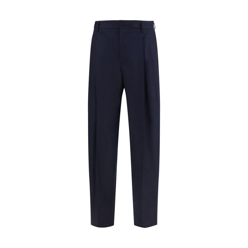 Dolce & Gabbana Blue Wool Oves Aries Dress Pants