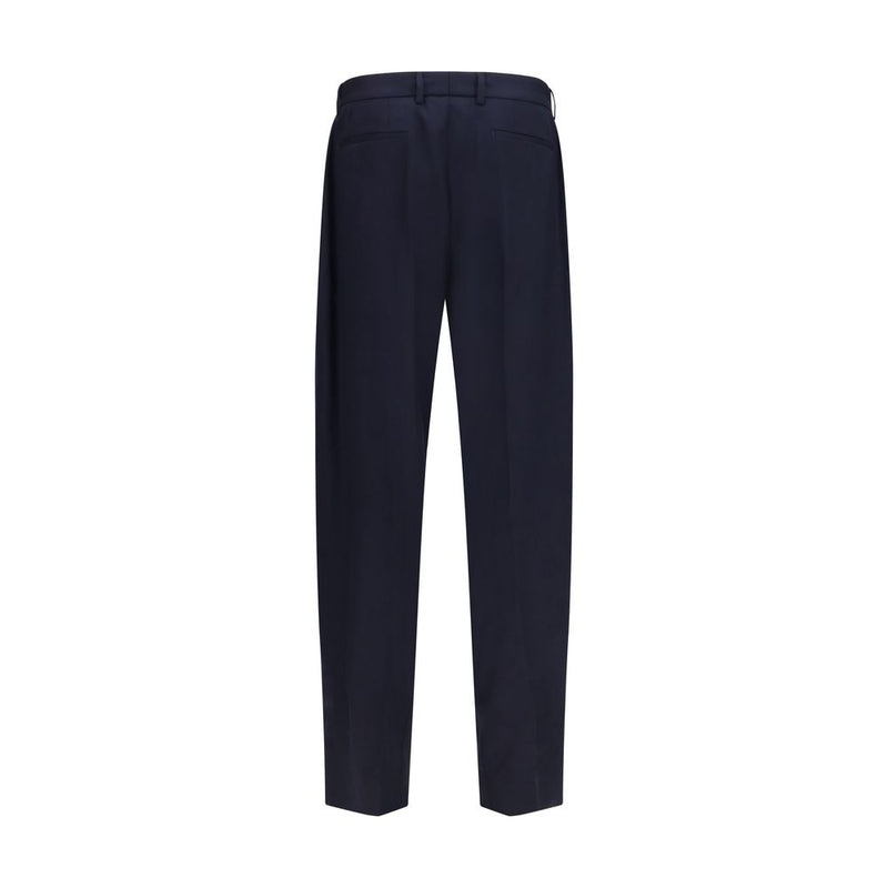 Dolce & Gabbana Blue Wool Oves Aries Dress Pants