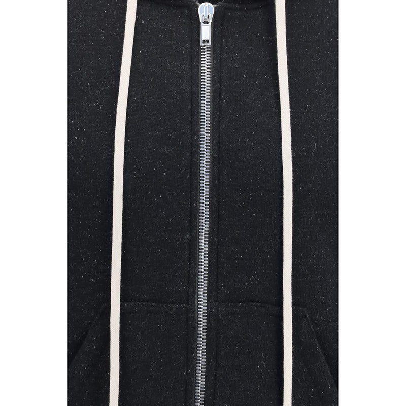 Rick Owens Black Cotton Sweatshirt