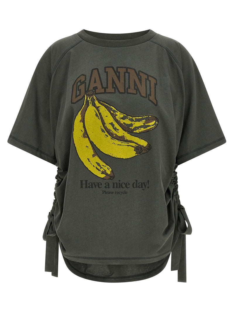 Roupa esportiva cinza de algodão orgânico da Ganni