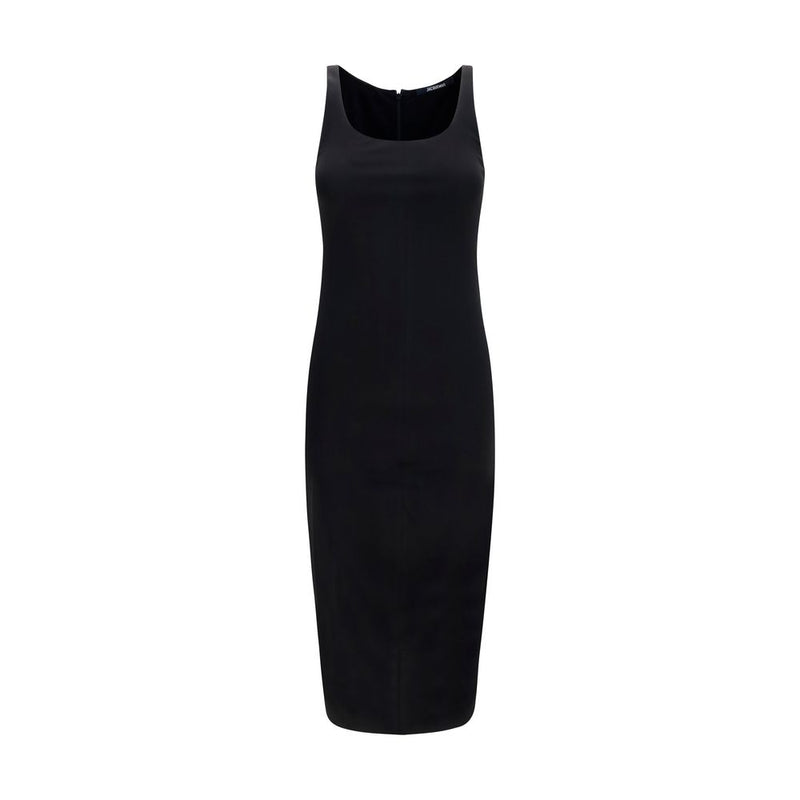 Jacquemus Black Viscose Casual Dress