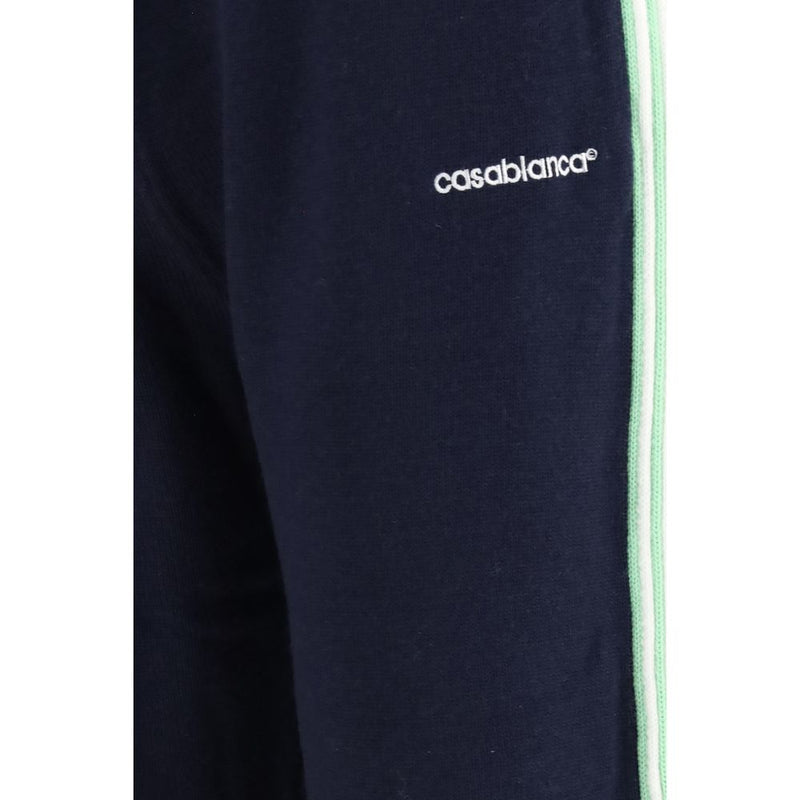 Casablanca Blue Wool Oves Aries Joggers (Workout Pants)