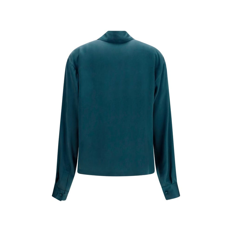 Tom Ford Blue Silk Dress Shirt