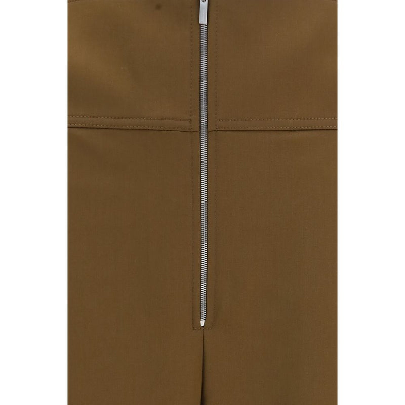 Ferragamo Brown Wool Oves Aries Casual Pants