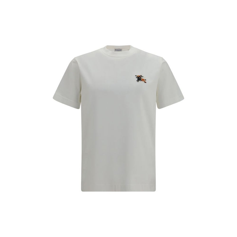 Burberry White Cotton T-Shirt