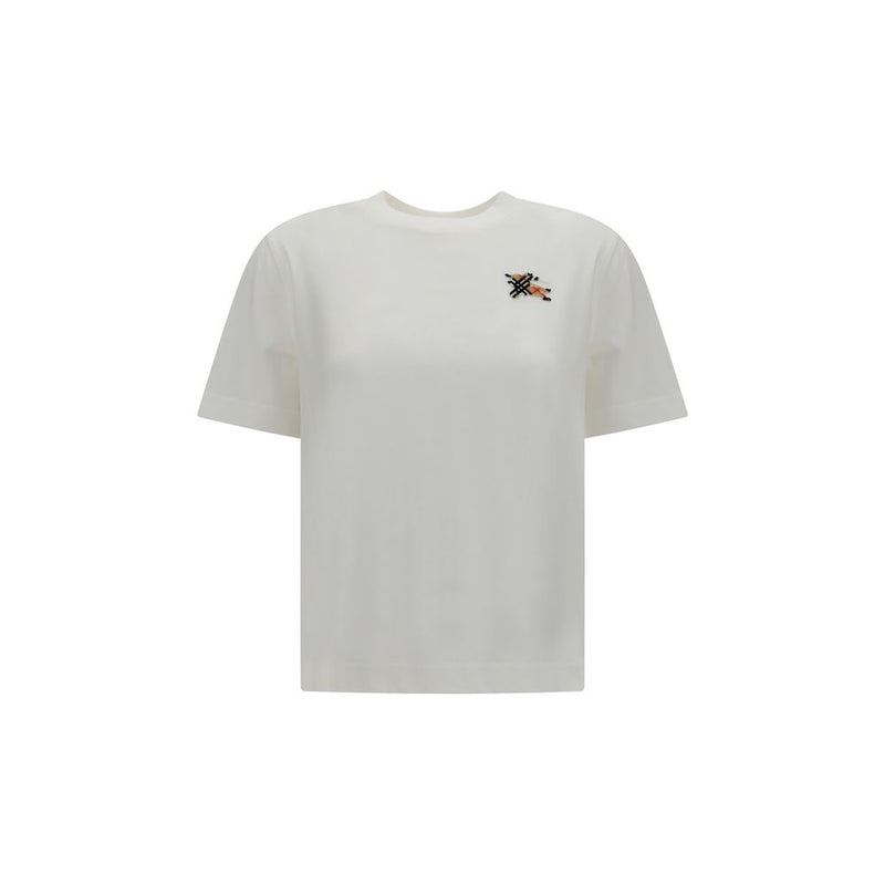 Burberry White Cotton T-Shirt
