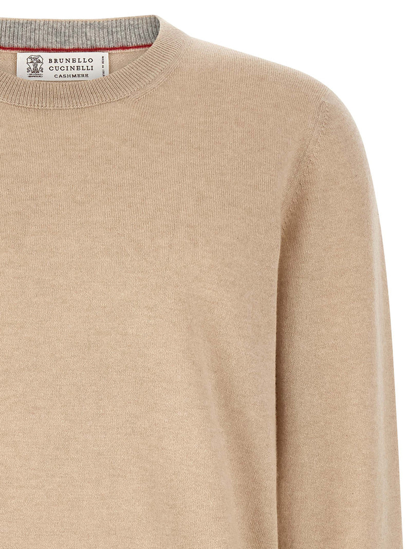 Brunello Cucinelli Beige Cashmere Cardigan