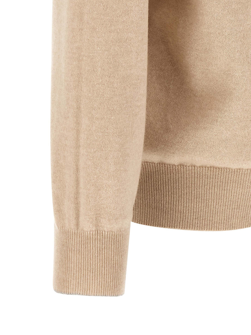 Brunello Cucinelli Beige Cashmere Cardigan