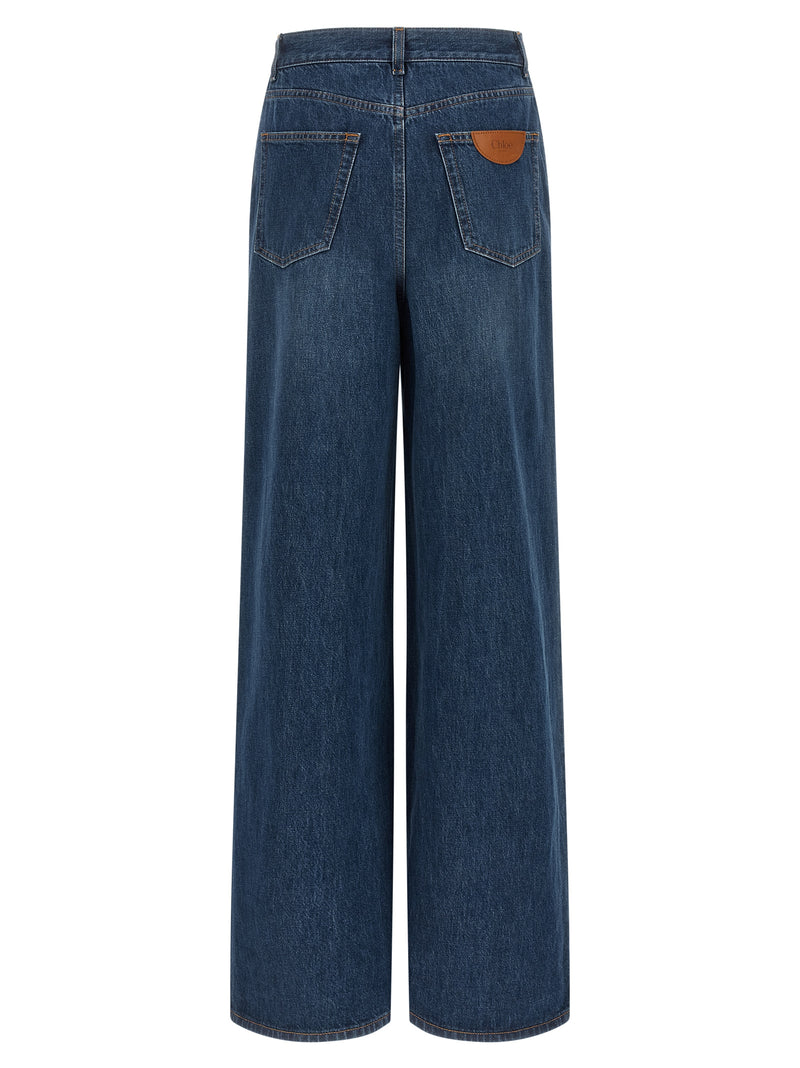 Chloé Blue Cotton Jeans Denim