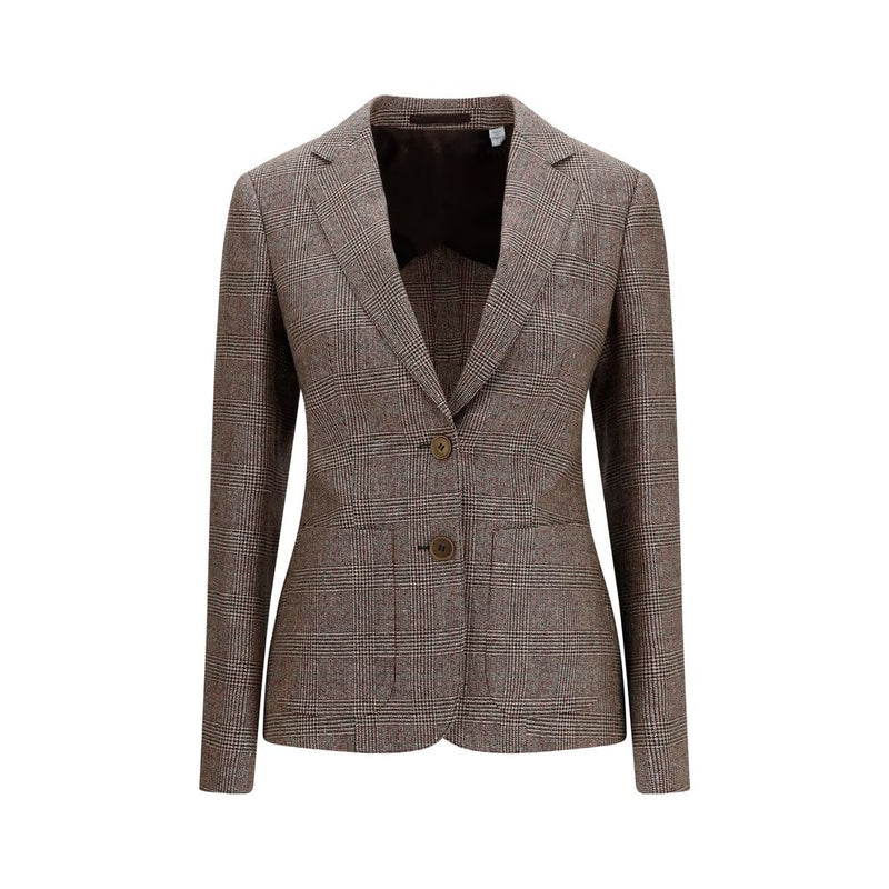 Burberry Brown Wool Oves Aries Blazer